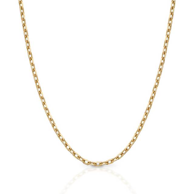 9ct Yellow Gold 22-24" Diamond Cut Trace Chain GN361