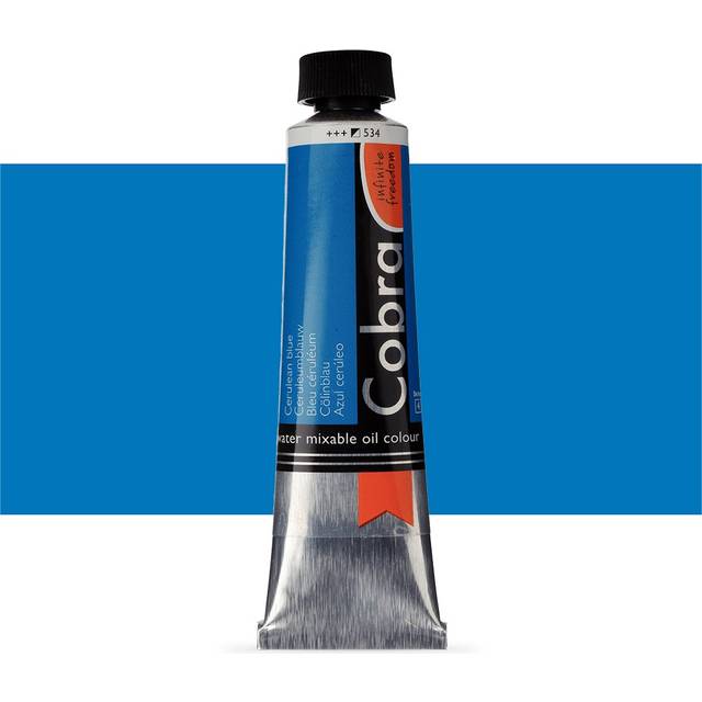 Royal Talens : Cobra Artist Water Mixable Oil Paint : 150ml : Cerulean Blue