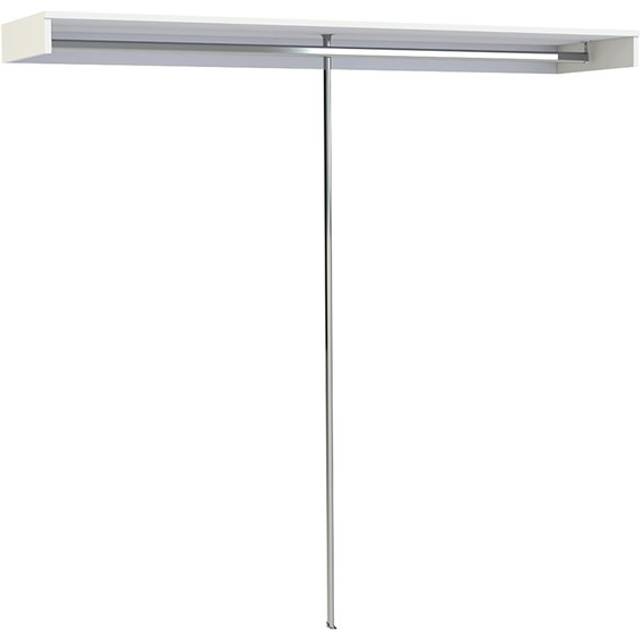 Spacepro Shelf and Hanger Bar Wardrobe Storage White 2800 x 500 x 108mm