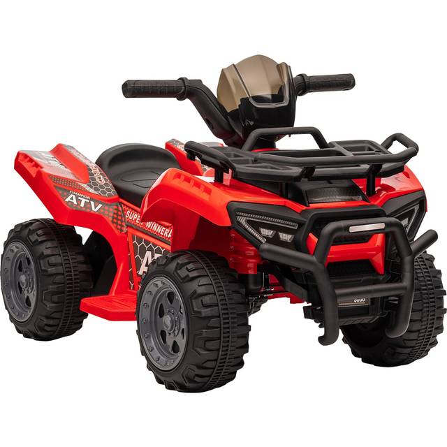 HOMCOM 6V Kids Electric Ride on Car Toddler Quad Bike ATV for 18-36 month Red