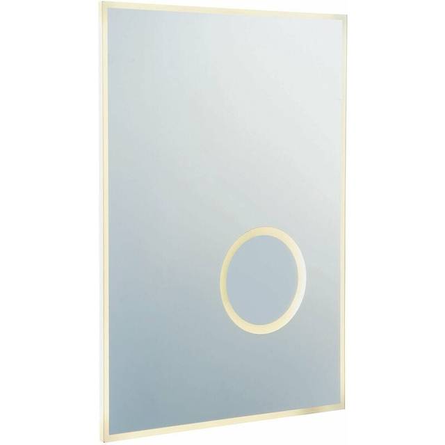 Wall Light IP44 Mirrored Glass & Silver Paint 28W LED Bulb Included