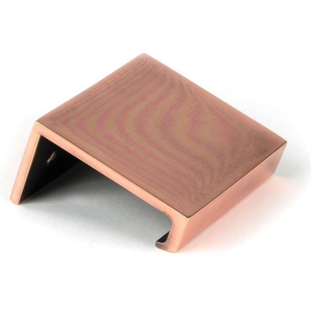 Plain Finger Pull - Polished Bronze