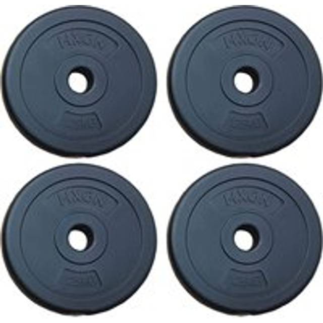 HXGN 4 x 1.25kg Standard 1" Weight Plates