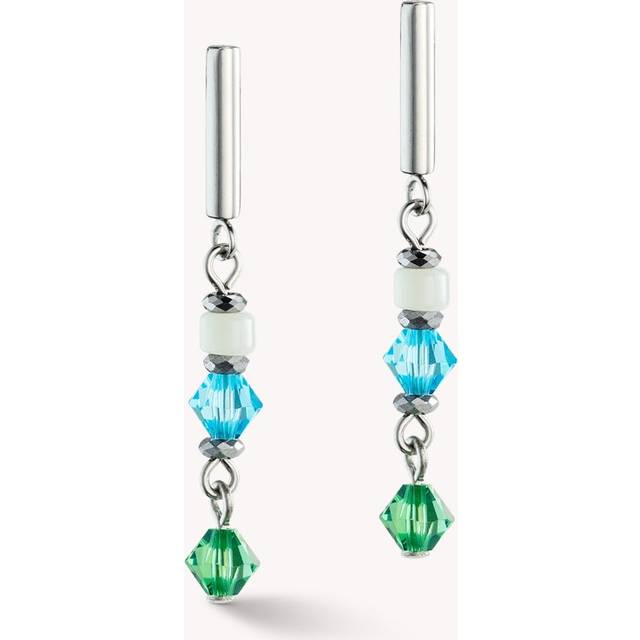 Princess Shape Mix Mint Green Earrings 4239/21-0522