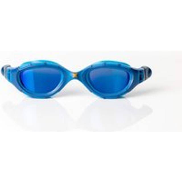 Zoggs Predator Flex titan skyddsglasögon, UV-skydd simglasögon, snabbjusterade simskyddsremmar, dimfria simglasögon för vuxna, vuxna, 3D flex ultra fit, blå/blå/speglad blå – normal passform