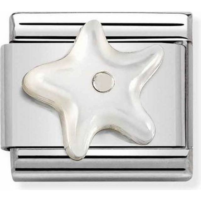 Nomination Classic Silver Starfish In White Mother Of Pearl Travel &am