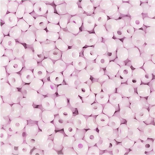 Rocaille Seed Beads, dia. 3 mm, size 8/0, hole size 0,6-1,0 mm - soft rose
