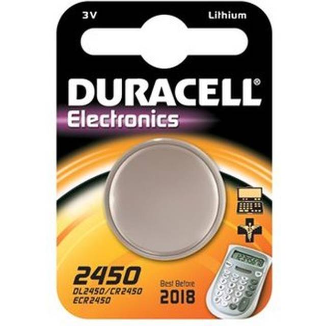 5X Duracell Cr 2450 Lithium (5 Blister Pack of 1 Battery) 5 Batteries