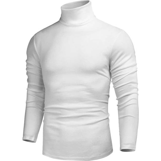 SHEIN Men Solid Turtleneck Tee