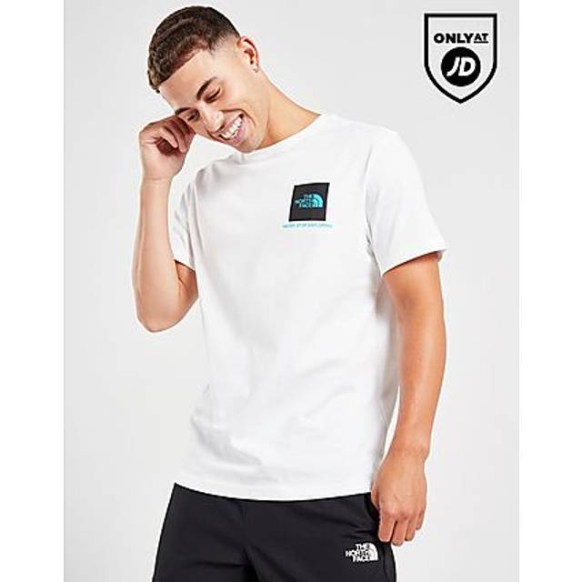 (White, Small) The North Face Mens Small Box Logo T-Shirts