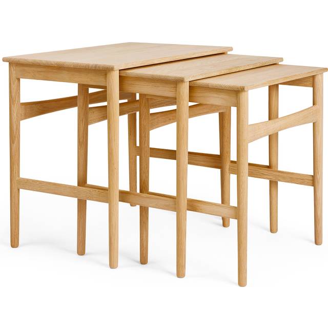 Carl Hansen - CH004 Nesting Tables Set of 3 - eiche/geölt/LxBxH 52x34x48cm - oak (48.0 x 52.0 x 34.0cm)