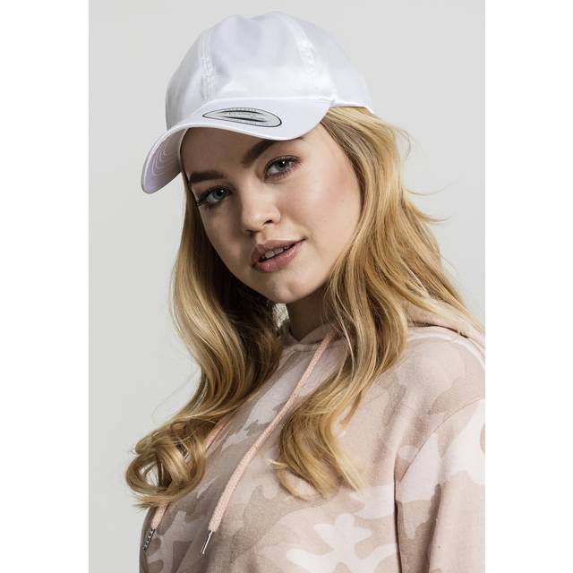 Flexfit Low Profile Satin Cap Snapback One Size White Keps