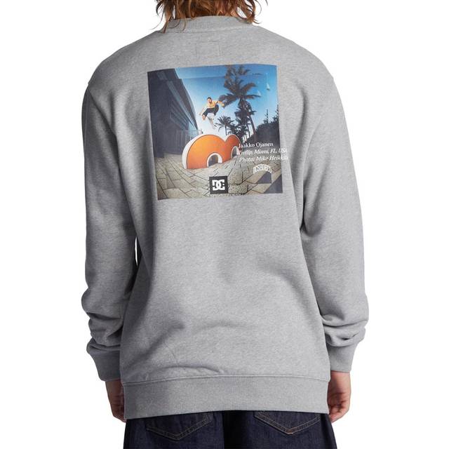 DC Jaakko Pullover Crew - Heather Grey -  L