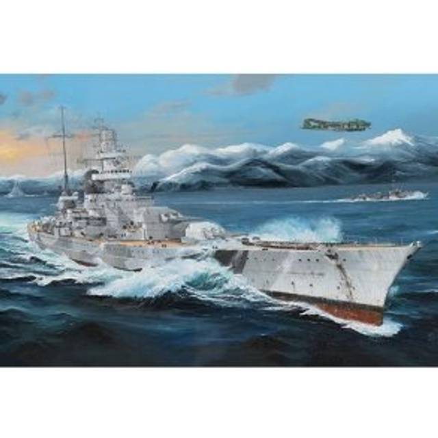 Trumpeter 1/200 Scale German Battleship Scharnhorst Model Kit - Black