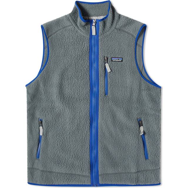 Patagonia Mens Nouveau Green Retro Pile High-neck Recycled-polyester Vest M