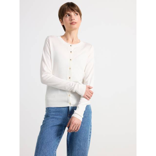 Fine-knit cardigan