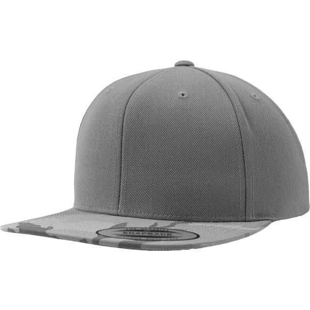 Flexfit Unisex Camo Visor Snapback lock, Silver Camo, En Storlek