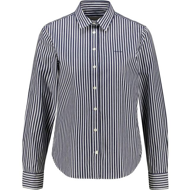 Gant for woman. 4300214 Regular Fit striped poplin shirt (36), Casual, Cotton, Long sleeve
