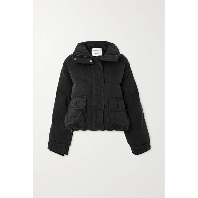 AGOLDE - + Shoreditch Ski Club Nova Quilted Padded Organic Denim Jacket - Black - x large