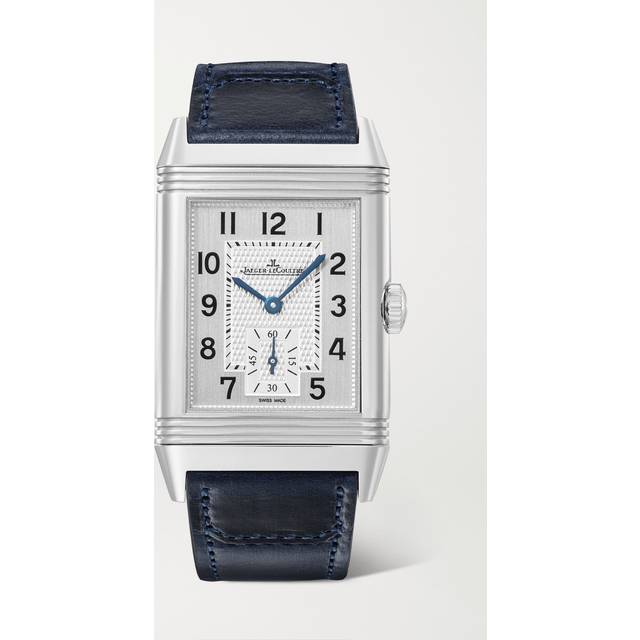 Jaeger-LeCoultre - Reverso Classic Paris Limited Edition Hand-wound 45.6mm Stainless Steel, Canvas And Leather Watch - Silver - One size