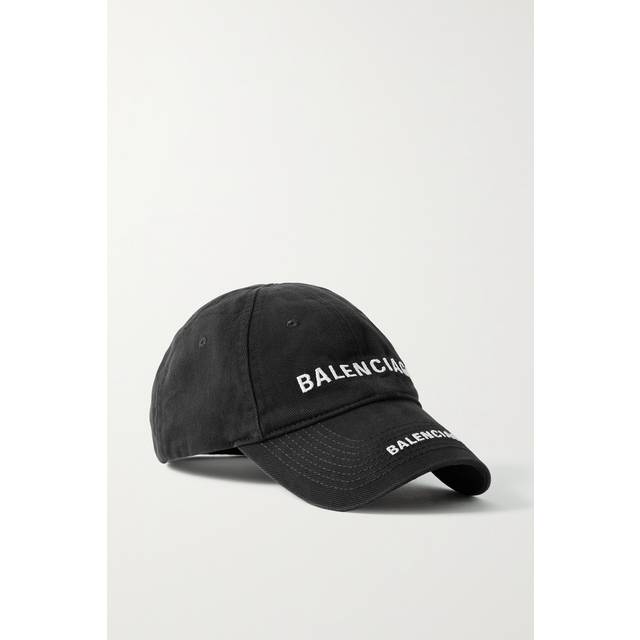 Balenciaga - Embroidered Cotton-twill Baseball Cap - Black - S