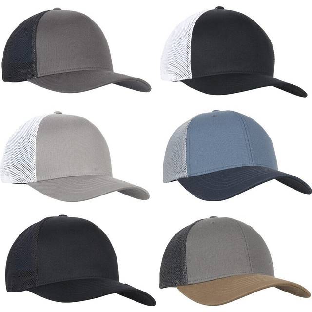 Flexfit 110 Trucker Earth Tones Snapback One Size Black Keps
