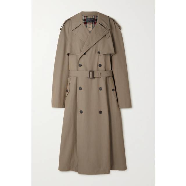 Balenciaga - Wool And Cotton-blend Trench Coat - Beige - Neutrals - 4