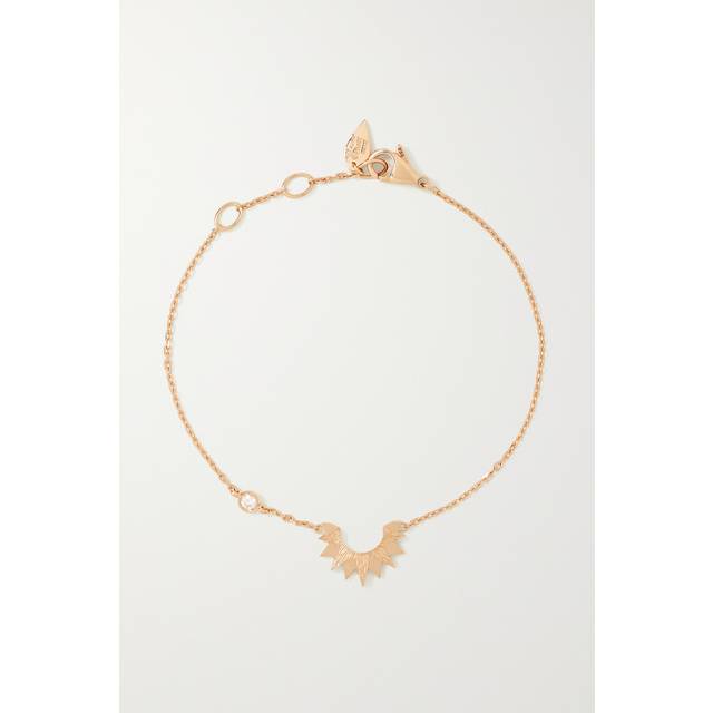 Piaget Womens Rose Gold Sunlight Palace 18ct Rose-gold and 0.05ct Diamond Bracelet 9cm - ROSE GOLD