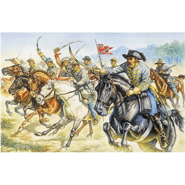 CONFEDERATE CAVALRY (AMERICAN CIVIL WAR) - SOLDIERS 1:72 - Italeri 6011