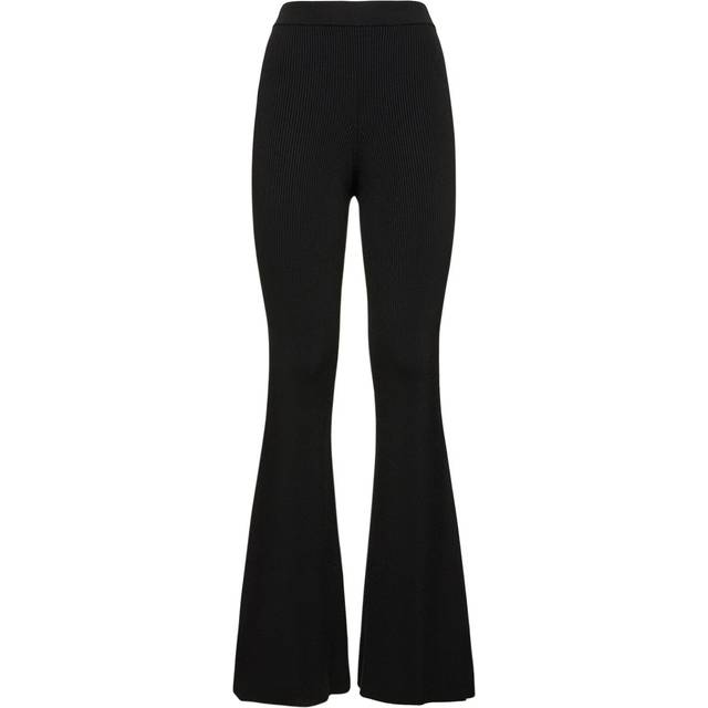 Compact Knit Technical Flared Pants