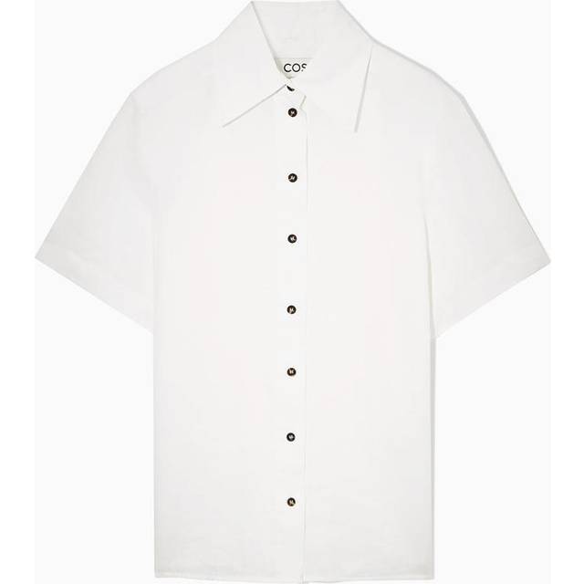 Regular-Fit Linen Shirt - White - 42