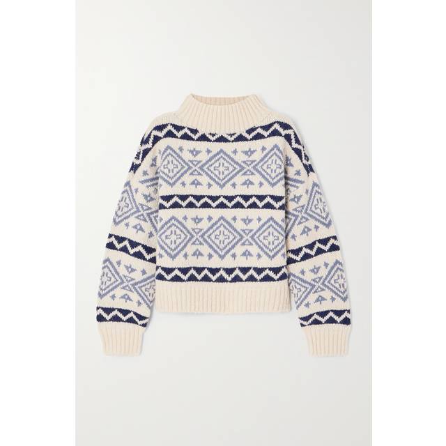POLO RALPH LAUREN Vintage-Inspired Pattern Sweater - Blue
