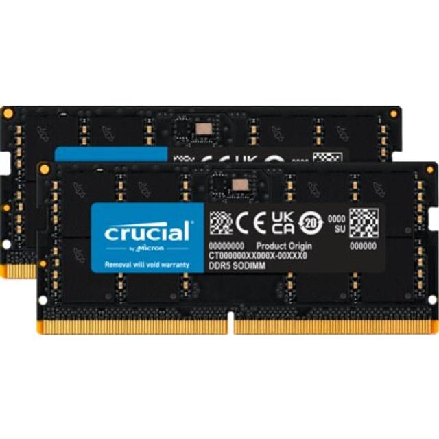 Crucial CT2K32G56C46S5 RAM-minne, Svart, 64 GB (2 x 32 GB)