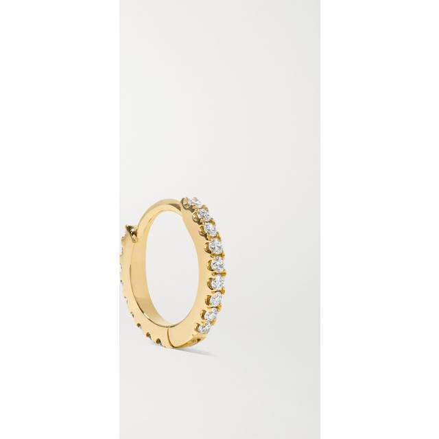 Maria Tash Diamond Eternity Single Hoop Earring - Gold - 6.5mm