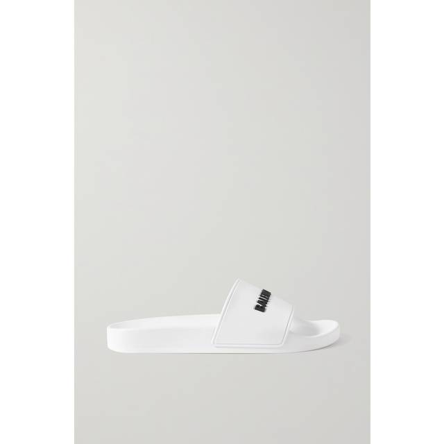 Balenciaga Pool Slide Sandal - White - Women's - - Rubber