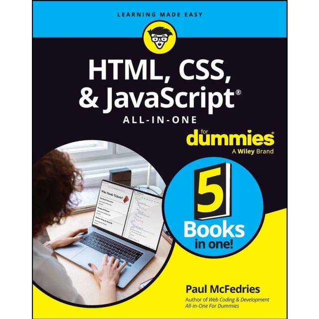 HTML, CSS, & JavaScript All-in-One For Dummies Paul McFedries (Hæftet)