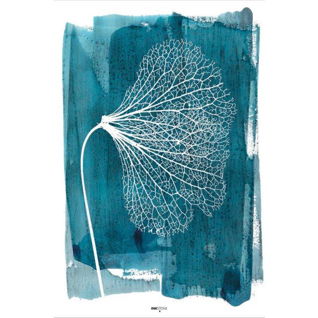 Malerifabrikken - Poster White Ginkgo - Blå