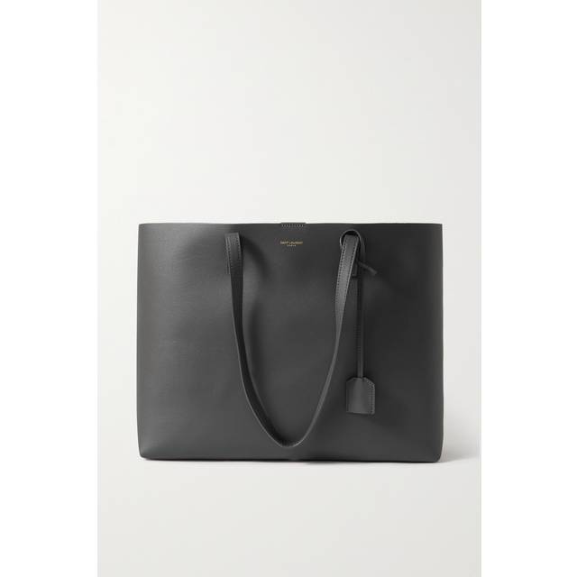 Saint Laurent Shopping E/W leather tote - grey (One Size)