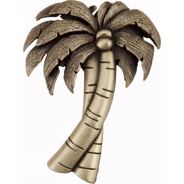 Acorn Manufacturing DQ1AP Artisan Collection Palm Tree Knob, Antique Brass