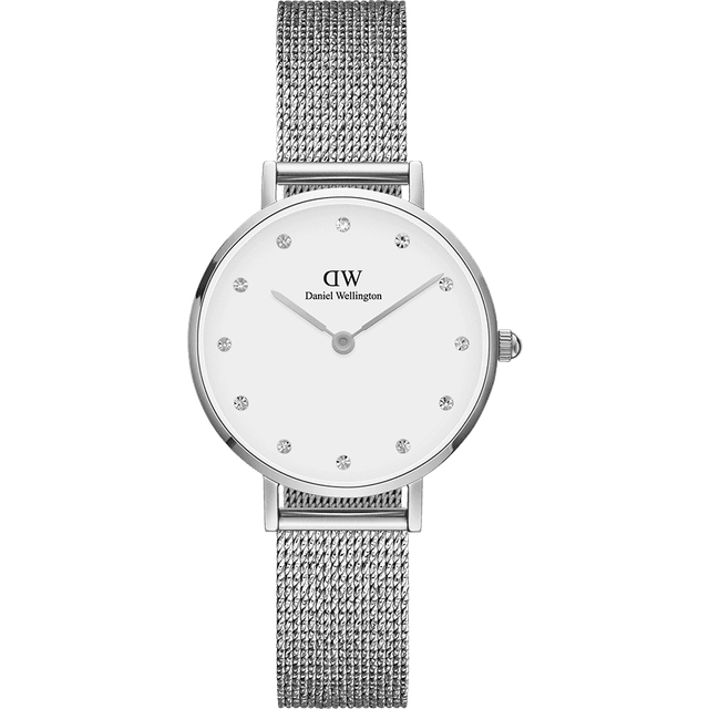 Daniel Wellington DW00100602 Damenuhr Petite Lumine Pressed Sterling 28mm 3ATM