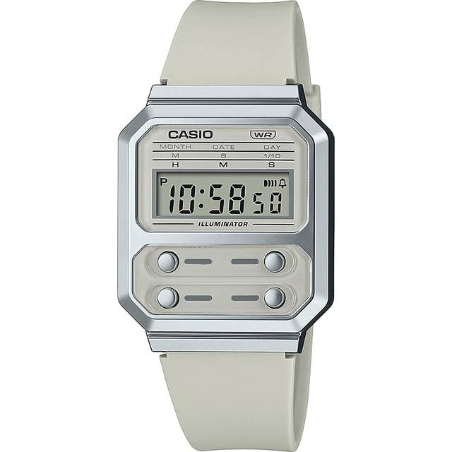 Casio Collection Vintage Unisex's Beige Watch A100WEF-8AEF - One Size