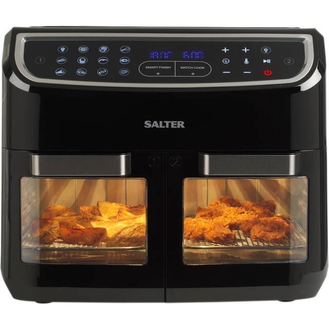 SALTER Dual View XL EK5668GW 12L Air Fryer – Black, Black