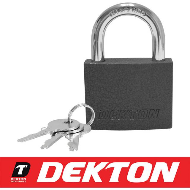 Dekton Heavy Duty High Security Waterproof Iron Shed Shackle Padlock 60mm