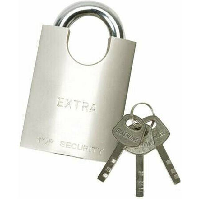 70mm Shrouded Shackle Padlock Security Keyed Safe Lock Gate Toolbox Luggage