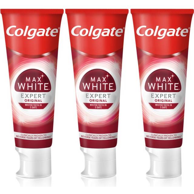Colgate Max White Expert Original Blekningstandkräm 3x75 ml