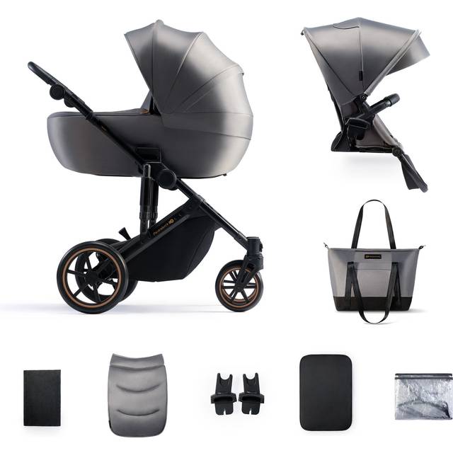 Kinderkraft Prime 2 2-in-1 Duovagn, Venezian Black