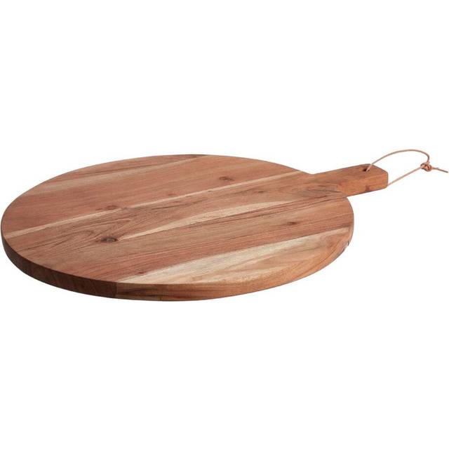 Socorro Large Round Acacia Wood Board - Natural - One Size