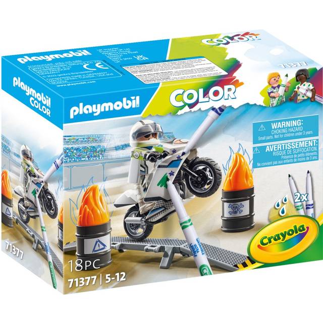 Playmobil Color - Motorbike - Arts & Crafts for Ages 5 to 10 - Fat Brain Toys