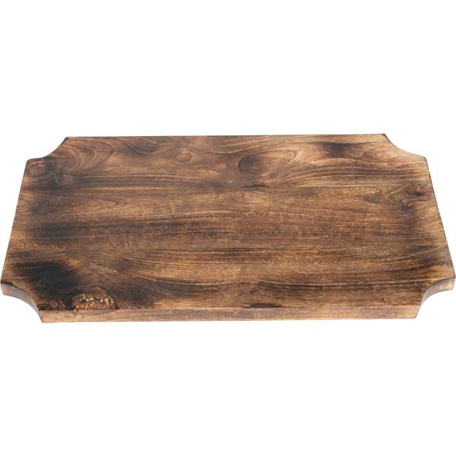 Small wooden chopping board with iron leg