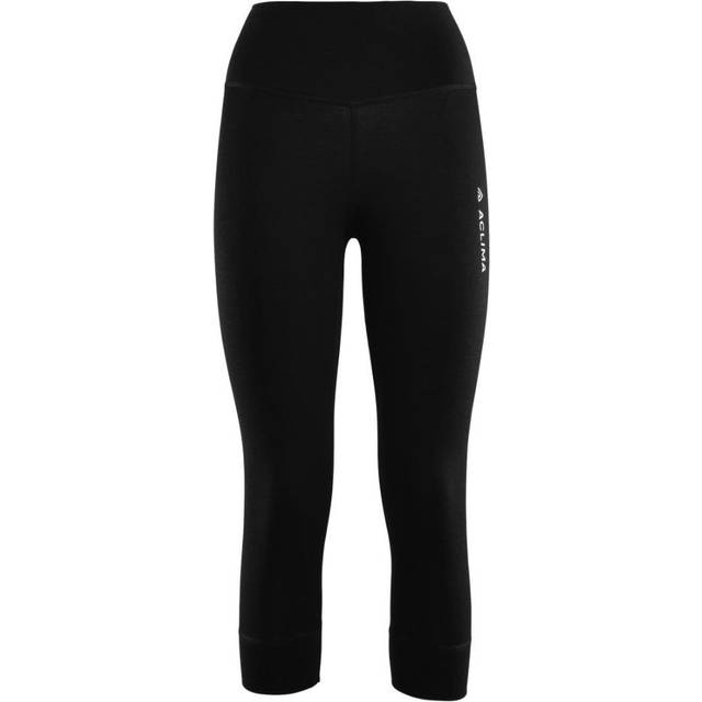 Aclima - Women's Warmwool 3/4 Longs - Merino base layer size M, black